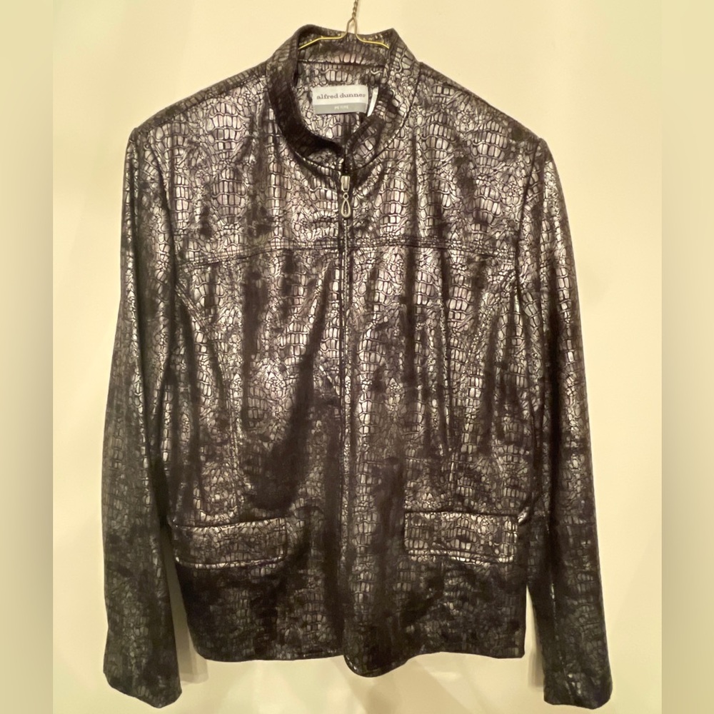 Alfred Dunner Faux Snake print Jacket